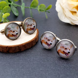 Personalized Photo Cufflinks for Him - Gift for Pet - Men's Cufflinks
