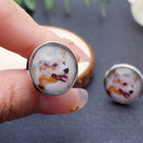 Personalized Photo Cufflinks for Him - Gift for Pet - Men's Cufflinks