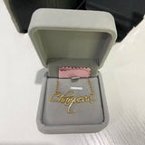 Custom Cursive Name Necklaces Stainless Steel Pendant Necklace