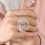 Personalized Tree of Life Pendant Necklaces