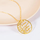 Personalized Tree of Life Pendant Necklaces