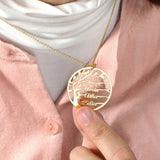 Personalized Tree of Life Pendant Necklaces