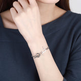 Arabic Name Bracelet Stainless Steel Single Letter Charm for Women