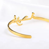 Arabic Name Letter Bangles Bracelets Islamic Jewelry