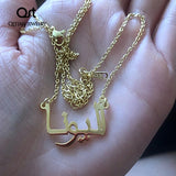 Arabic Name Necklace Stainless Steel Choker for Women
