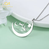 Personalized Arabic Necklace Stainless Steel Women Jewelry