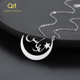 Personalized Arabic Necklace Stainless Steel Women Jewelry