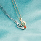 Personalized Birthstone Engraving Name Necklace 8 Figure Pendant