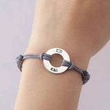 Personalized Name Bracelet for Women Stainless Steel Engraved Jewelry