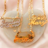 Personalized Butterfly Necklace With Name, 18k Plated Pendant For Women