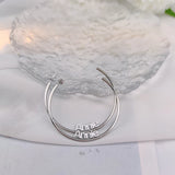 Custom Stainless Steel Name Earrings for Women - Personalized C Shape Earrings