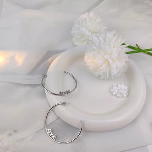 Custom Stainless Steel Name Earrings for Women - Personalized C Shape Earrings