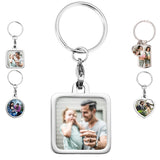 Personalized Colorful Photos Keychain DIY Text Name Photo Keychain