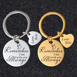 Personalized Couple Keychain, Gift for Boyfriend