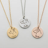 Personalized Dog Picture Necklace for Women Men Jewelry Gift
