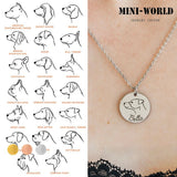 Personalized Dog Picture Necklace for Women Men Jewelry Gift