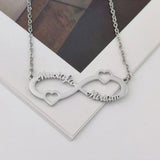 Personalized Double Name Women Necklaces Infinity Symbol Pendant Gift