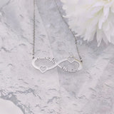 Personalized Double Name Women Necklaces Infinity Symbol Pendant Gift