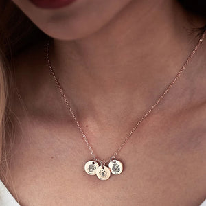 Personalized Engraved Pet Portrait Necklace Gift for Wife