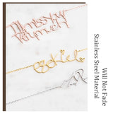 Custom Handwritten Name Necklace Art Signature Nameplate Necklace