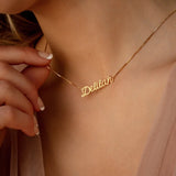 Personalized Handwritten Name Necklace for Women Stainless Steel