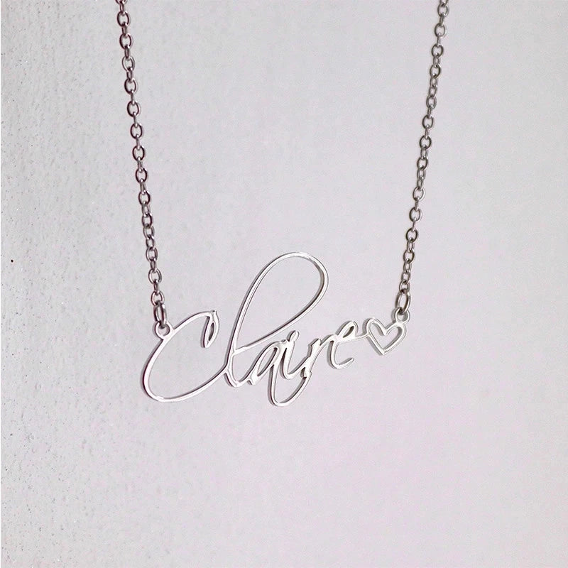 Personalized Heart Shape Name Necklace for Women