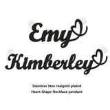 Personalized Heart Shape Name Necklace for Women