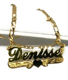 Personalized Heart Necklace With Name, 18k Plated Pendant