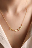 Personalized Heart Couple Name Necklaces Stainless Steel Letter Necklace