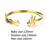 Personalized Hebrew Name Bracelet Stainless Steel Nameplate