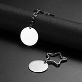 Personalized Photo Engraved Star Shape KeyChain