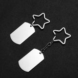 Personalized Photo Engraved Star Shape KeyChain