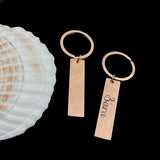 Personalized Keychain For Car Keys Letter Pendant Stainless Steel Women Christma
