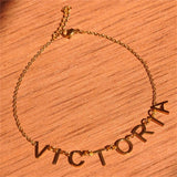 Personalized Letter Anklet For Women Stainless Steel Heart Anklet