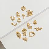 Personalized Letter Anklet Stone Name Stainless Steel Chain Bracelet