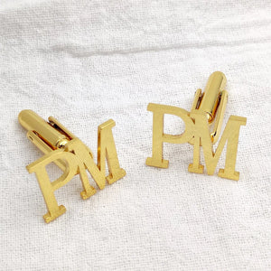 Personalized Name Men's Shirt Cufflinks
