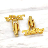 Personalized Name Men's Shirt Cufflinks