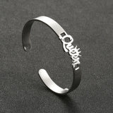 Personalized Letters Name Bracelet Stainless Steel Bangle