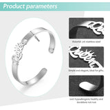 Personalized Letters Name Bracelet Stainless Steel Bangle