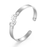 Personalized Letters Name Bracelet Stainless Steel Bangle