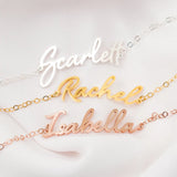Custom Name Bracelet Charms Engraved Handwriting Signature Love Message Gift