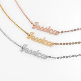 Personalized Name Bracelet Charms frosted and gilded Jewelry