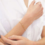 Personalized Steel Nameplate Bracelet with Cuban Chain