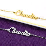 Custom Name Bracelet for Women with Stainless Steel Charms