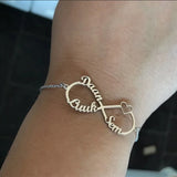 Personalized Name Bracelet Stainless Steel Handwriting Love Bangle