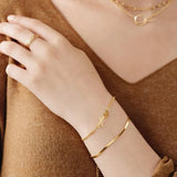 Personalized Name Bracelet For Women Stainless Steel Handwriting Signature
