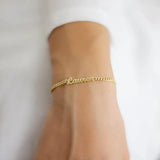 Personalized Name Bracelet For Women Stainless Steel Handwriting Signature
