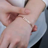 Personalized Name Bracelet For Women Stainless Steel Handwriting Signature