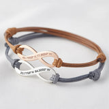 Personalized Name Bracelet Infinite Sign Stainless Steel Bracelet