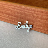 Personalized Name Bracelet Stainless Steel Nameplate Adjustable Rope
